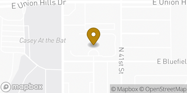 Map showing the location of Brookdale Desert Ridge in Phoenix, AZ 85032