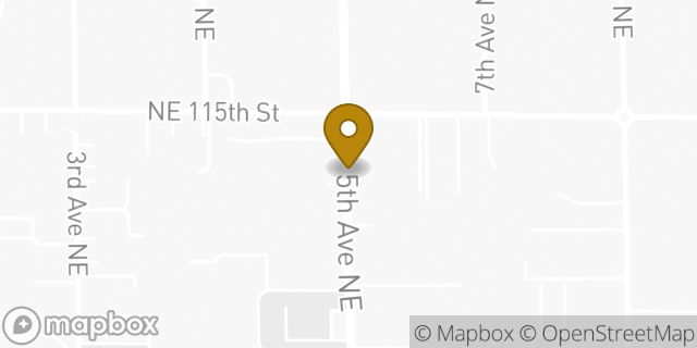Map showing the location of Northgate KinderCare in Seattle, WA 98125