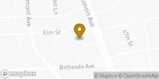Map showing the location of WeWork in Bethesda, MD 20814