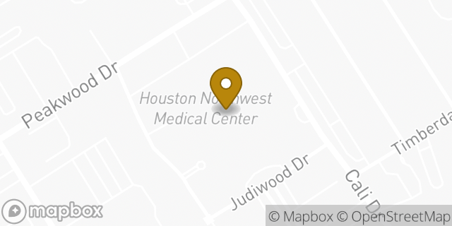 Map showing the location of Starbucks in Houston, TX 77090