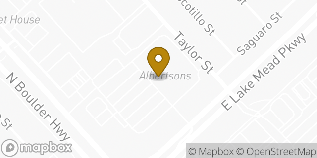 Map showing the location of Albertsons in Henderson, NV 89015