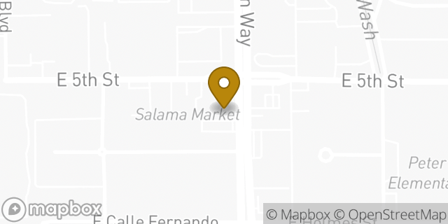 Map showing the location of Citibank ATM in Tucson, AZ