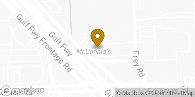 Map showing the location of McDonald's in Houston, TX 77034
