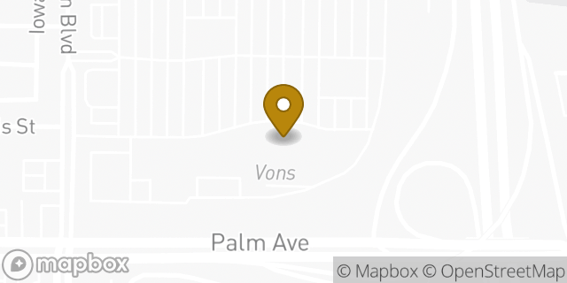 Map showing the location of Vons in San Diego, CA 92154
