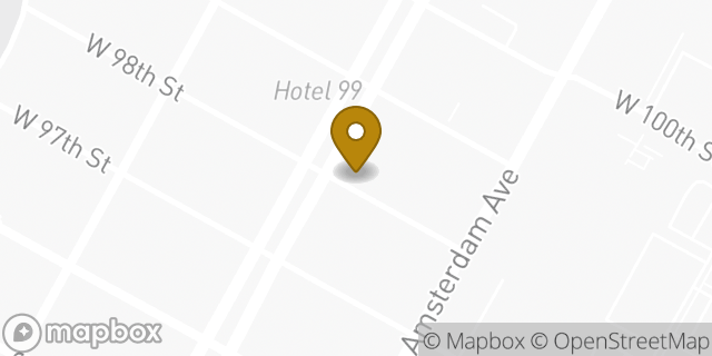 Map showing the location of Dunkin' in New York, NY 10025