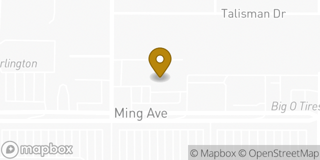 Map showing the location of Valley Square Eyexam of CA in Bakersfield, CA 93304
