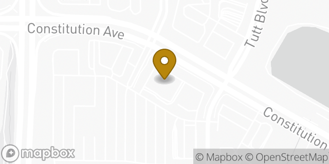 Map showing the location of Whataburger in Colorado Springs, CO 80915