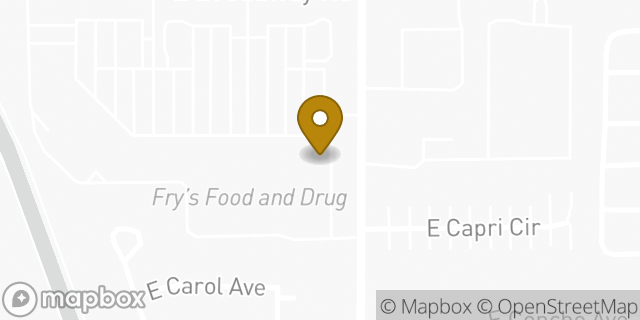 Map showing the location of The UPS Store in Mesa, AZ 85204