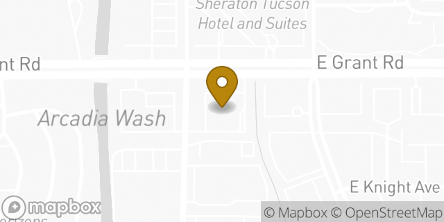 Map showing the location of CVS Pharmacy in Tucson, AZ 85712