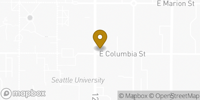 Map showing the location of Starbucks in Seattle, WA 98122