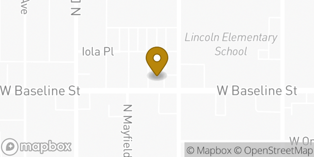 Map showing the location of 7-Eleven in San Bernardino, CA 92410