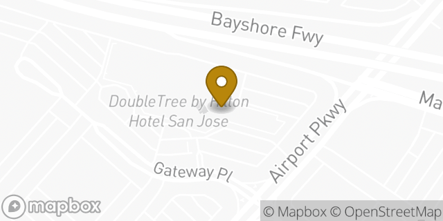Map showing the location of The UPS Store in San Jose, CA 95110