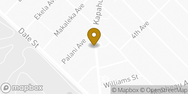Map showing the location of The UPS Store in Honolulu, HI 96816