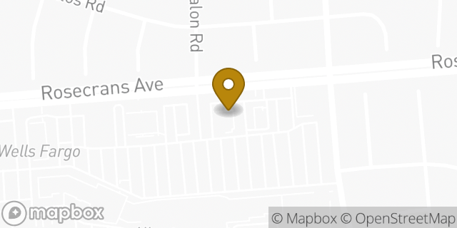 Map showing the location of Starbucks in La Mirada, CA 90638
