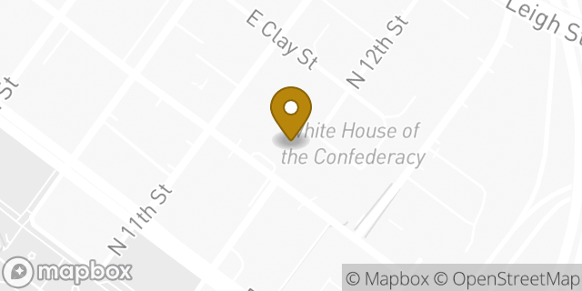 Map showing the location of Starbucks in Richmond, VA 23298