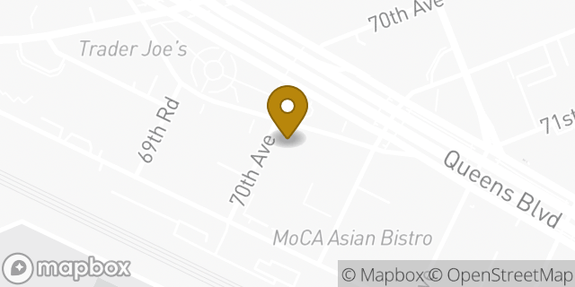 Map showing the location of Planet Fitness in Forest Hills, NY 11375