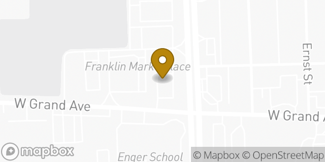 Map showing the location of Starbucks in Franklin Park, IL 60131