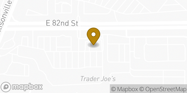 Map showing the location of Papa Johns Pizza in Indianapolis, IN 46250