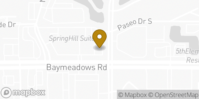 Map showing the location of Starbucks in Jacksonville, FL 32216