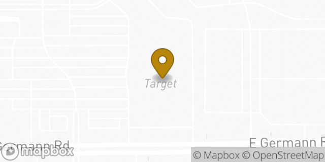 Map showing the location of Starbucks in Gilbert, AZ 85297