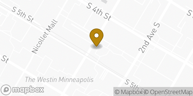 Map showing the location of Chubb Group of Insurance Co in Minneapolis, MN 55402