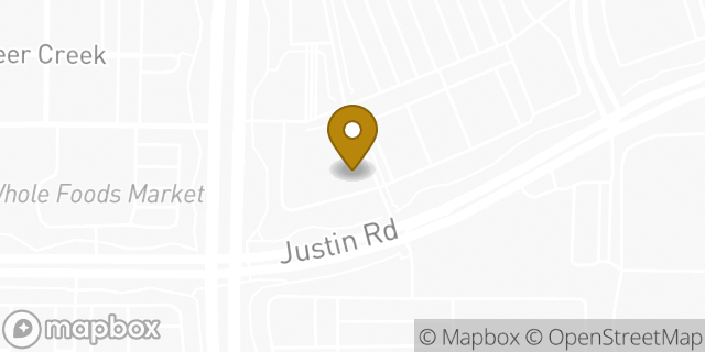Map showing the location of Pearle Vision in Highland Village, TX 75077