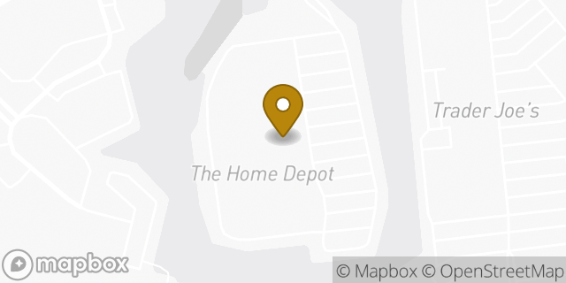 Map showing the location of The Home Depot in Greensboro, NC 27410