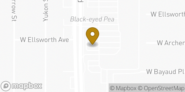 Map showing the location of Starbucks in Lakewood, CO 80226