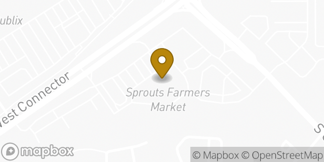 Map showing the location of Sprouts Farmers Market in Smyrna, GA 30082