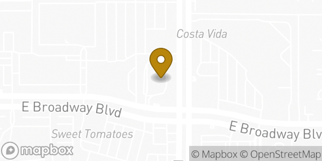 Map showing the location of Chase Bank in Tucson, AZ 85711
