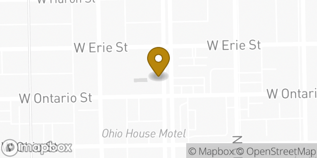 Map showing the location of Starbucks in Chicago, IL 60654