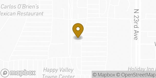 Map showing the location of Starbucks in Phoenix, AZ 85085