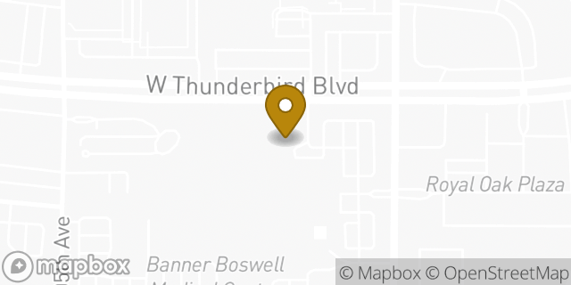 Map showing the location of Banner Health Clinic in Sun City, AZ 85351