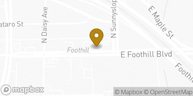 Map showing the location of McDonald's in Pasadena, CA 91107
