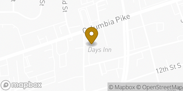 Map showing the location of Days Inn in Arlington, VA 22204