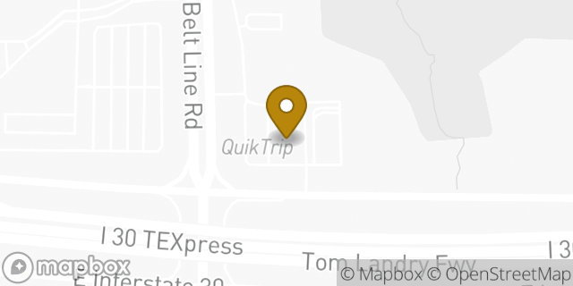Map showing the location of QuikTrip in Grand Prairie, TX 75050