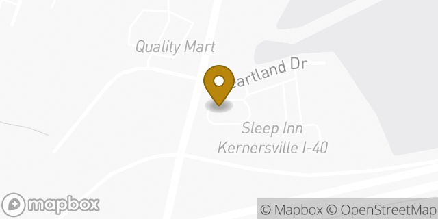 Map showing the location of McDonald's in Kernersville, NC 27284