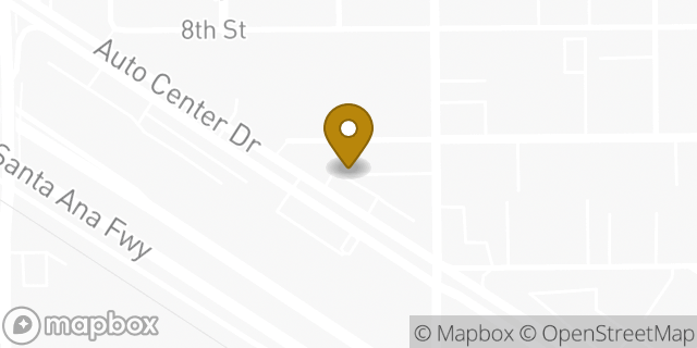 Map showing the location of Travelodge in Buena Park, CA 90621