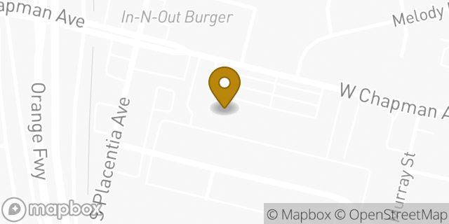 Map showing the location of Coinme in Placentia, CA 92870
