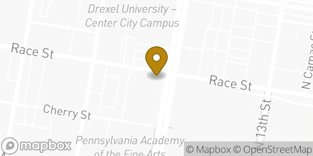 Map showing the location of 7-Eleven in Philadelphia, PA 19102