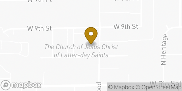 Map showing the location of The Church of Jesus Christ of Latter-day Saints in Mesa, AZ 85201