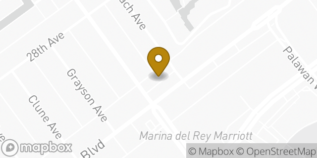 Map showing the location of Subway in Marina del Rey, CA 90292