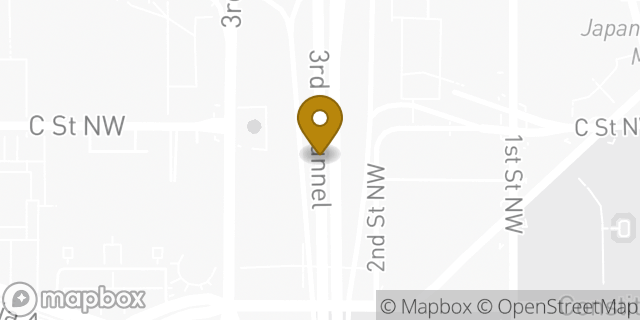 Map showing the location of Child Development Center in Washington, DC 20210