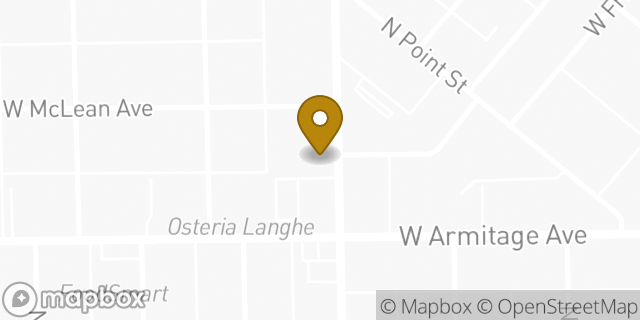 Map showing the location of Amazon Locker - Leander in Chicago, IL 60647