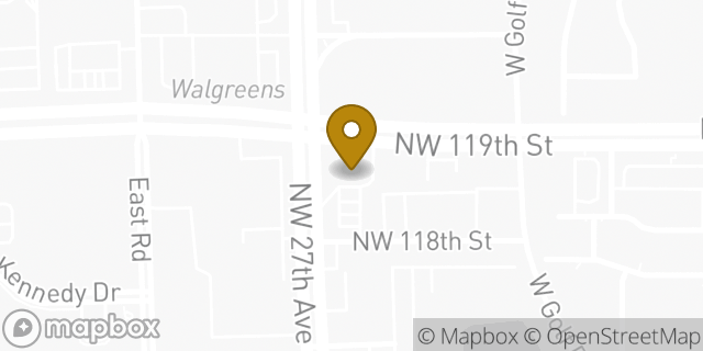 Map showing the location of 7-Eleven in Miami, FL 33167