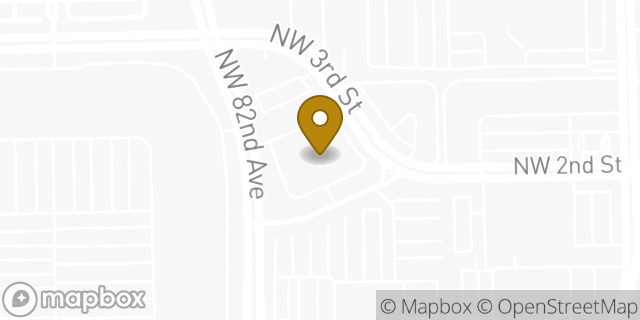 Map showing the location of AutoZone Auto Parts in Miami, FL 33126