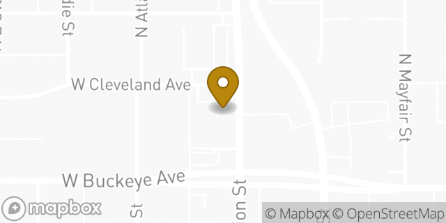 Map showing the location of Enterprise Rent-A-Car in Spokane, WA 99207