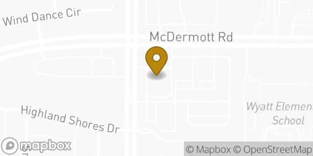 Map showing the location of Minute Clinic in Plano, TX 75025