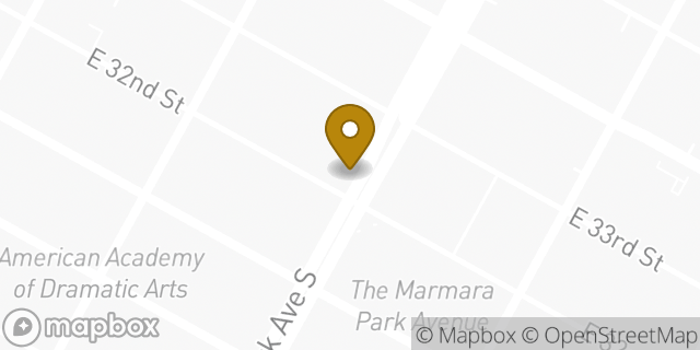 Map showing the location of Chase Bank in New York, NY 10016