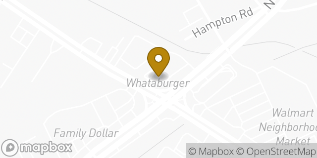 Map showing the location of Whataburger in El Paso, TX 79915